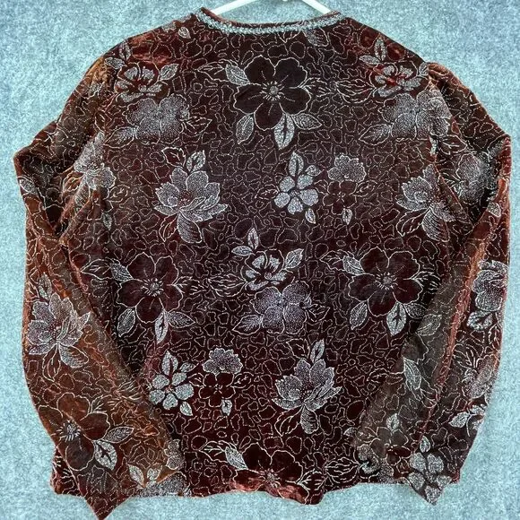 Vintage Jeri Marque Jacket Medium Evening Metallic Sequin Glitter Blazer Party - Picture 2 of 6